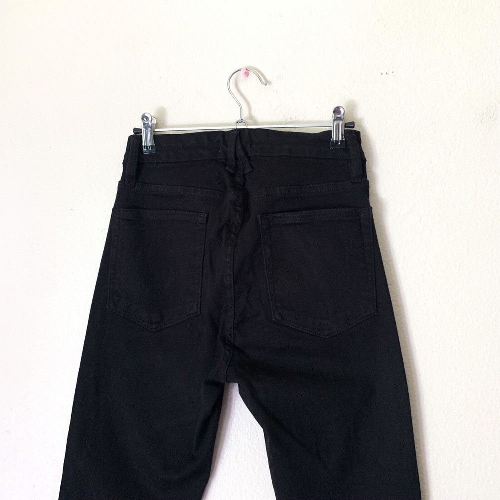 FINAL Good American Good Legs Black Skinny Jeans 6 28 High Rise - Picture 4 of 8